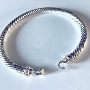 David Yurman Cable Buckle Bracelet with Diamonds